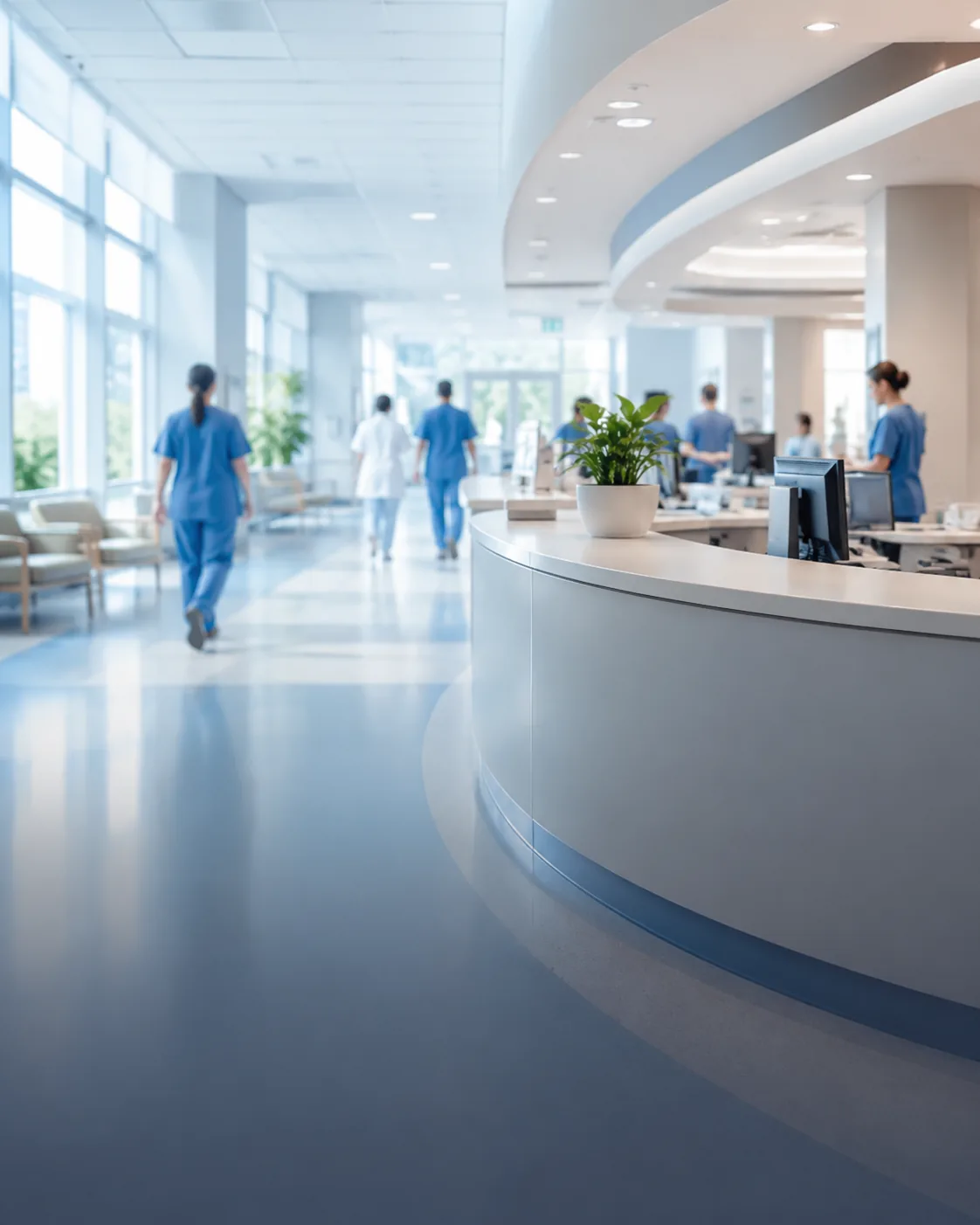 Modern hospital interior